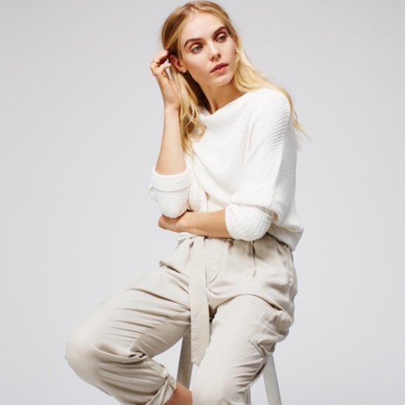 SOLD Free People drippy Mercury Thermal Waffle Knit Tee - Picture 2 of 8